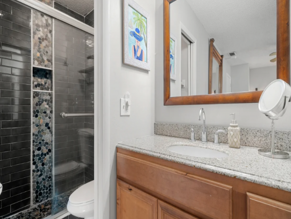 Nice looking condo a block from beach with Resort View