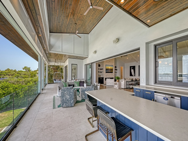 Bayfront Luxury Vacation Rental in Holmes Beach with Private Dock, Pool & Spa