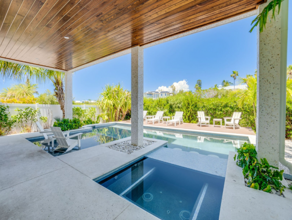 Luxury Waterfront Vacation Home with Pool in Anna Maria Sleeps 8
