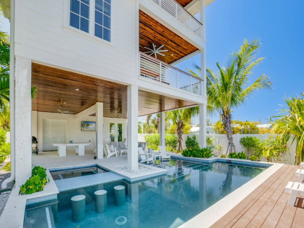 Luxury Waterfront Vacation Home with Pool in Anna Maria Sleeps 8