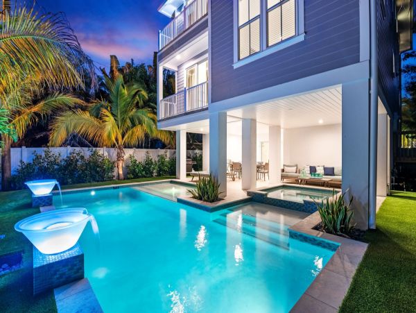 Bradenton Beach Vacation Rental Luxury 7-Bedroom Anna Maria Island Home with Pool & Rooftop Deck