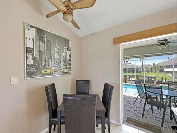 Cape Coral Pool Vacation Home Three Bedrooms Plus Bonus Room!