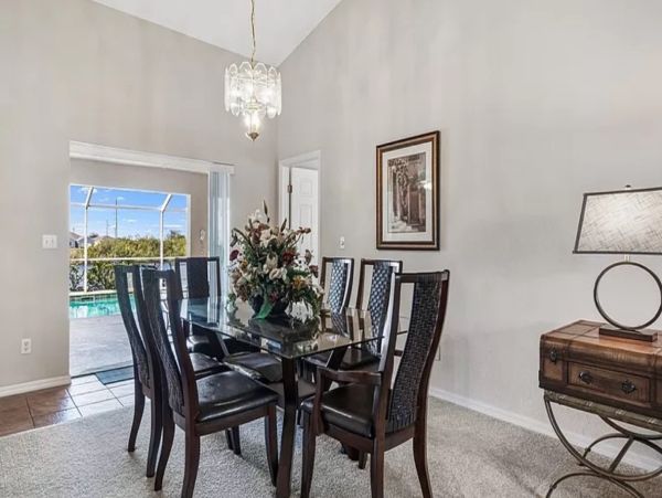 Cape Coral Three Bedroom Vacation Home with Stunning Lake View
