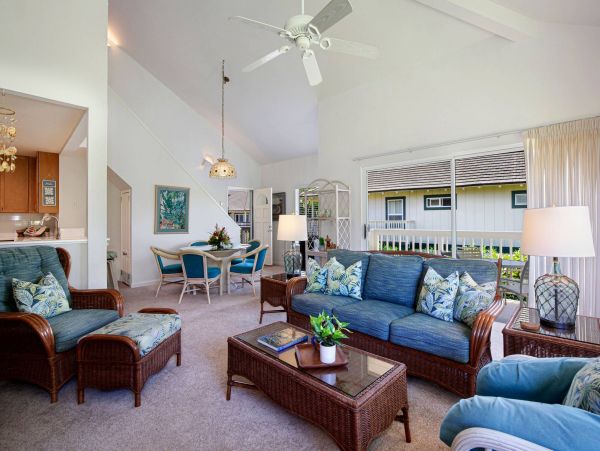 Poipu Vacation Condo Three Bedroom Walk to Beach