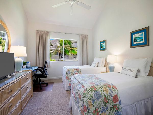Poipu Vacation Condo Three Bedroom Walk to Beach