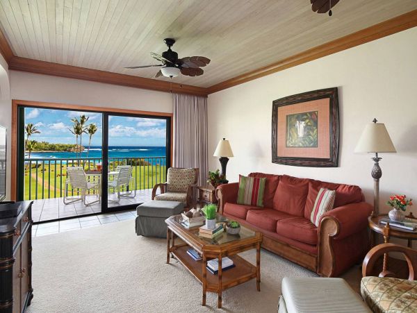 Poipu Ocean View Condo Near South Shore Beaches