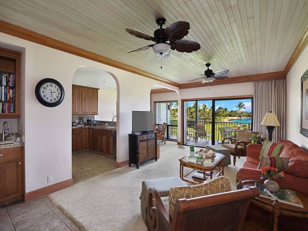 Poipu Ocean View Condo Near South Shore Beaches
