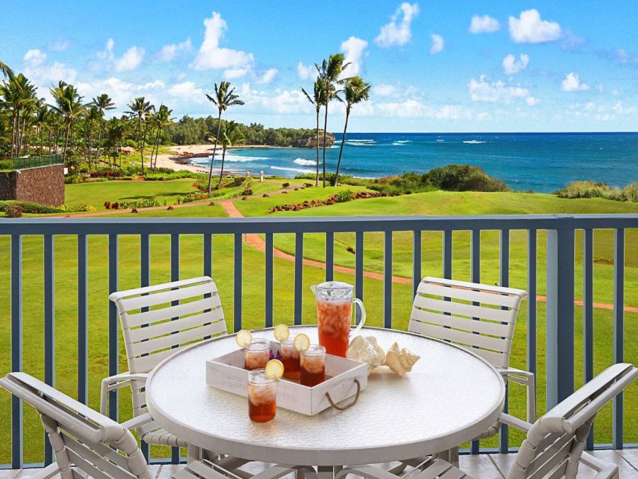 Poipu Ocean View Condo Near South Shore Beaches