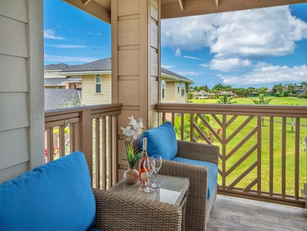Poipu Four-Bedroom Condo with Golf Course Views