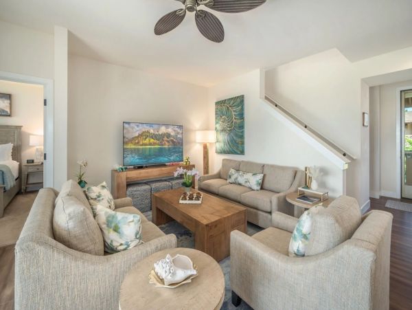 Poipu Four-Bedroom Condo with Golf Course Views