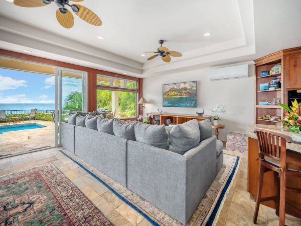 Poipu Luxury Ocean Front Estate Private Pool Main House & Guest Cottage