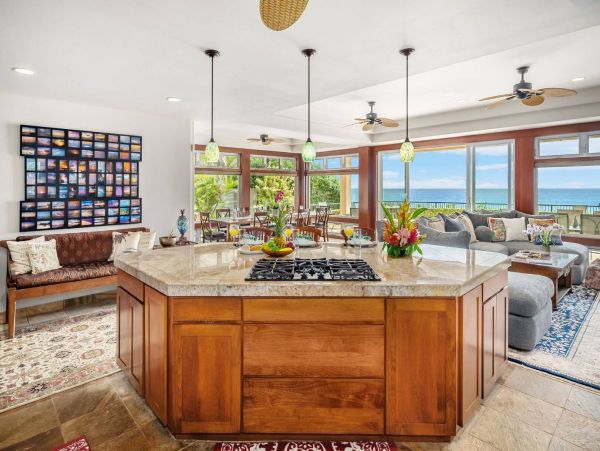 Poipu Luxury Ocean Front Estate Private Pool Main House & Guest Cottage