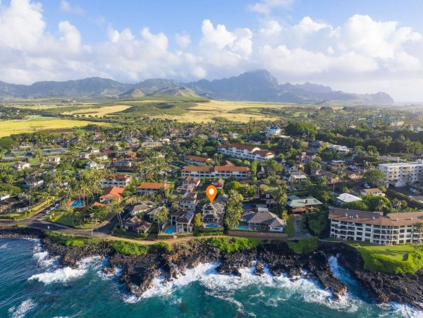 Poipu Luxury Ocean Front Estate Private Pool Main House & Guest Cottage