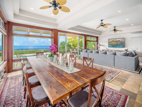 Poipu Luxury Ocean Front Estate Private Pool Main House & Guest Cottage