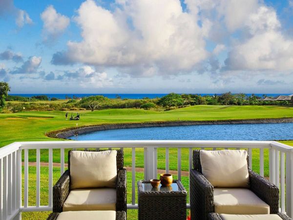 Luxury Golf Course Retreat with Ocean Views & Private Pool in Poipu