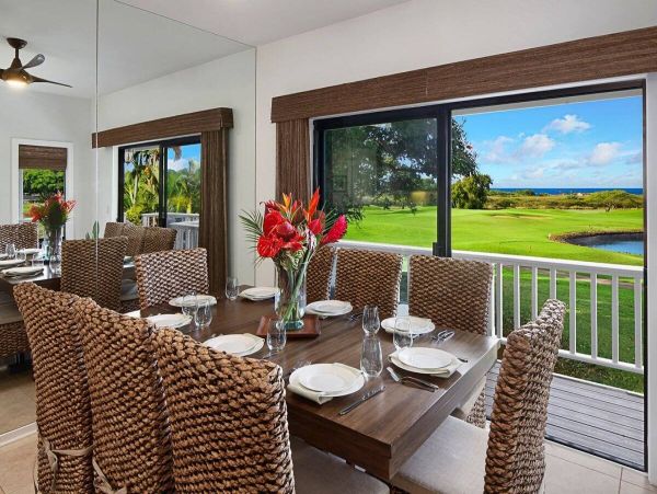 Luxury Golf Course Retreat with Ocean Views & Private Pool in Poipu