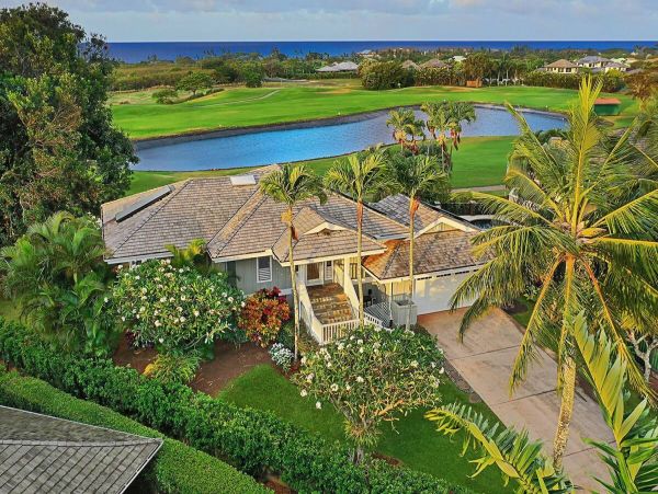Luxury Golf Course Retreat with Ocean Views & Private Pool in Poipu
