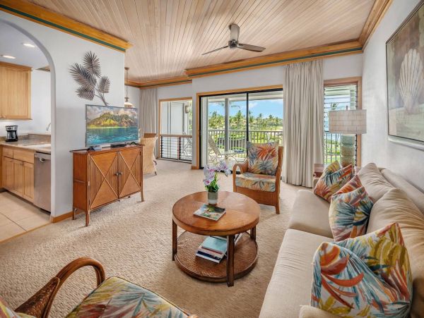 Poipu Vacation Rental - Kauai Oceanfront Condo with Lanai Views