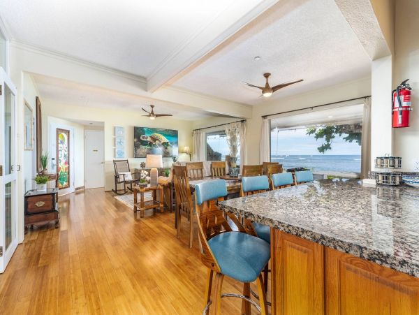 Ocean Front Lahaina Vacation Home Three Bedroom