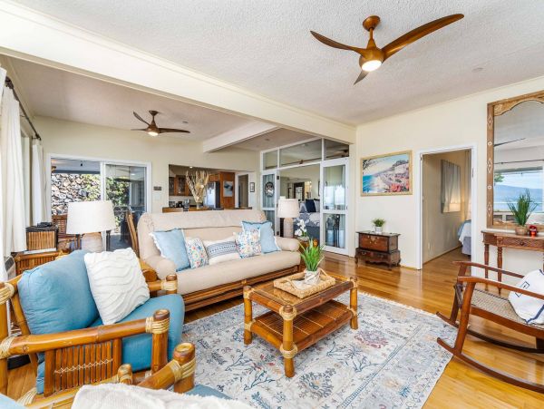 Ocean Front Lahaina Vacation Home Three Bedroom