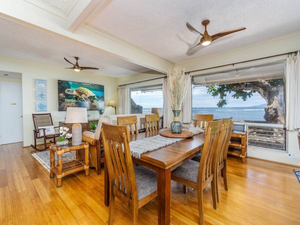 Ocean Front Lahaina Vacation Home Three Bedroom