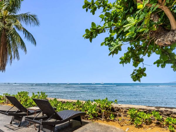 Ocean Front Lahaina Vacation Home Three Bedroom