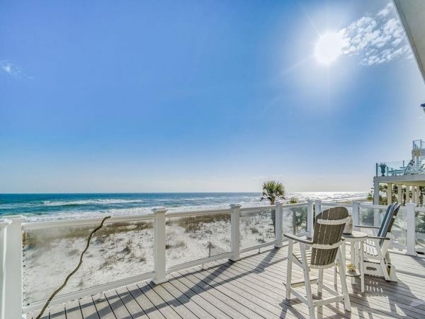 Gulf-Front Luxury Vacation Home in Pensacola Beach Sleeps 15