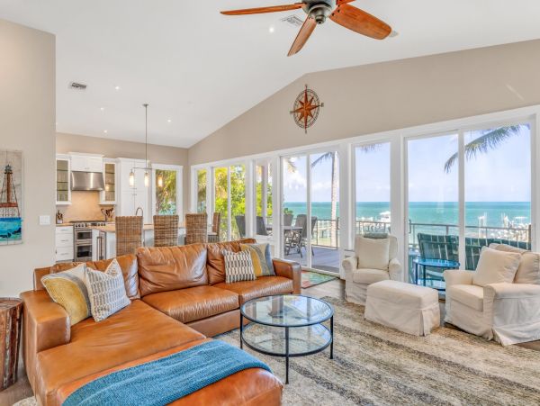 Marathon Beach Oceanfront Vacation Rental | Luxury 6-Bedroom Estate with Dock Beachfront