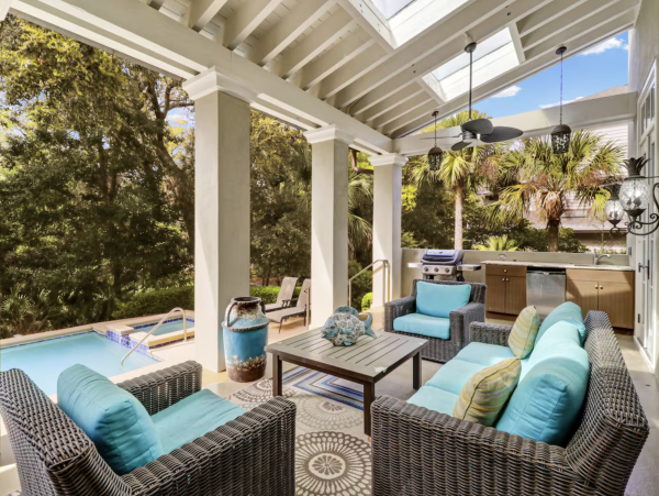 Hilton Head Luxury Vacation Rental 6-Bed Beach House with Pool & Spa