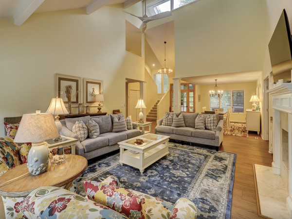 Stroll the path to Our World Class Beach Palmetto Dunes luxury Pool Home