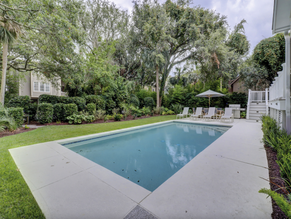 Stroll the path to Our World Class Beach Palmetto Dunes luxury Pool Home