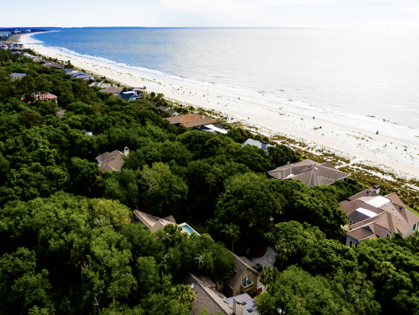 Stroll the path to Our World Class Beach Palmetto Dunes luxury Pool Home