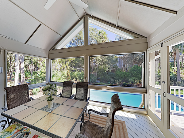 Stroll the path to Our World Class Beach Palmetto Dunes luxury Pool Home