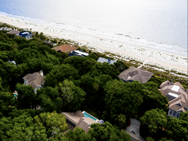 Stroll the path to Our World Class Beach Palmetto Dunes luxury Pool Home