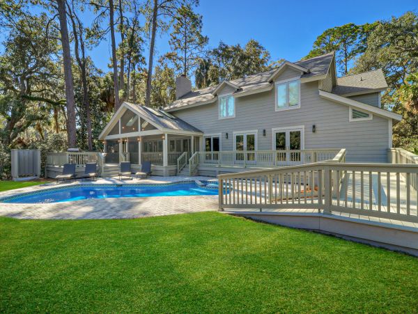 Luxury Hilton Head Vacation Rental - 7 Bedroom Golf Course Home with Private Pool