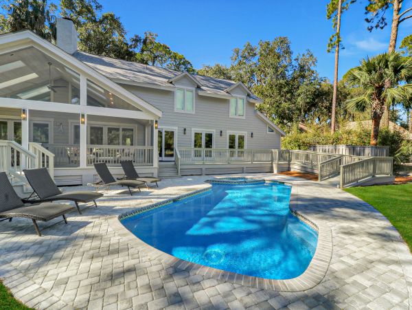 Luxury Hilton Head Vacation Rental - 7 Bedroom Golf Course Home with Private Pool