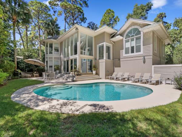 Hilton Head Island Vacation Rental | Renovated Five Bedroom Home with Pool
