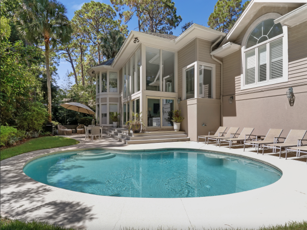 Hilton Head Island Vacation Rental | Renovated Five Bedroom Home with Pool