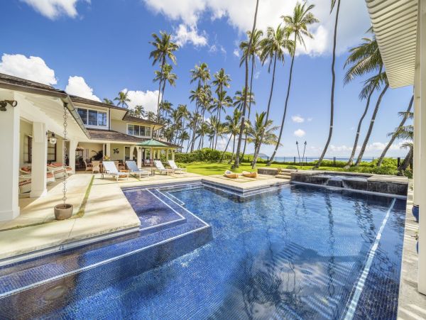 Private Exclusive Oahu Beachfront Estate- Main House Plus Carriage  House
