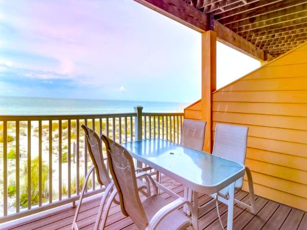 Treasure Island Pristine Beach Front Three Bedroom Townhome