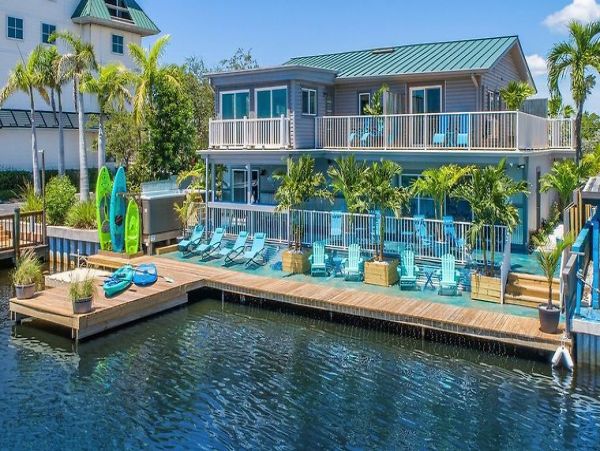 Perched on Pelican Bay Nautical Themed Rooms Villa With Onsite Marina
