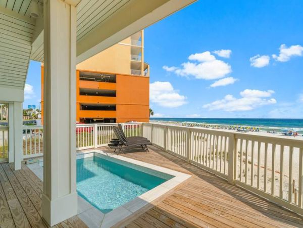 Panama City Beach Gulf Front Five Bedroom Estate with Private Pool