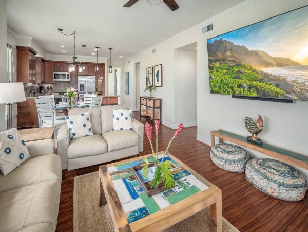 Koloa Vacation Condo Three Bedroom Walk to Beach