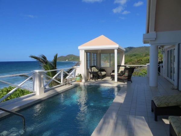 Oceanfront St. Croix Vacation Home Four Bedroom