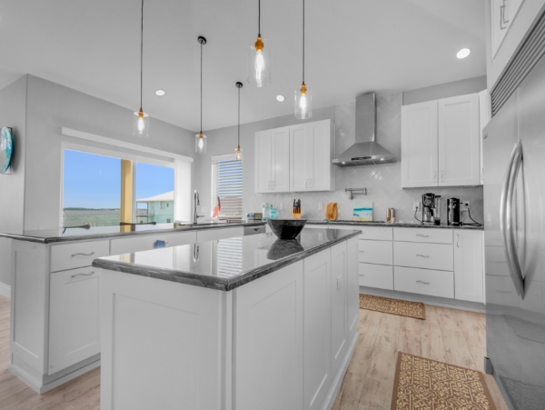 Four Bedroom-2 baths home with spectacular gulf views 2 blocks to the beach