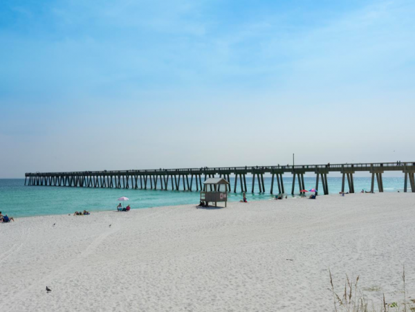 Four Bedroom-2 baths home with spectacular gulf views 2 blocks to the beach
