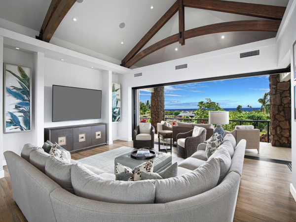 Kauai Ocean View Eight Bedroom Estate Main Villa & Guest House