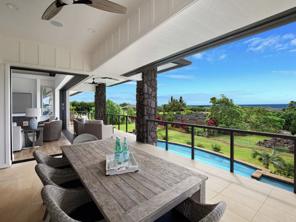 Kauai Ocean View Eight Bedroom Estate Main Villa & Guest House