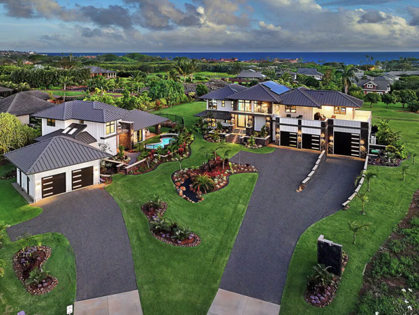 Kauai Ocean View Eight Bedroom Estate Main Villa & Guest House