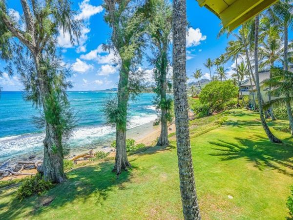 Kapaa Oceanfront Two Bedroom Vacation Rental Condo